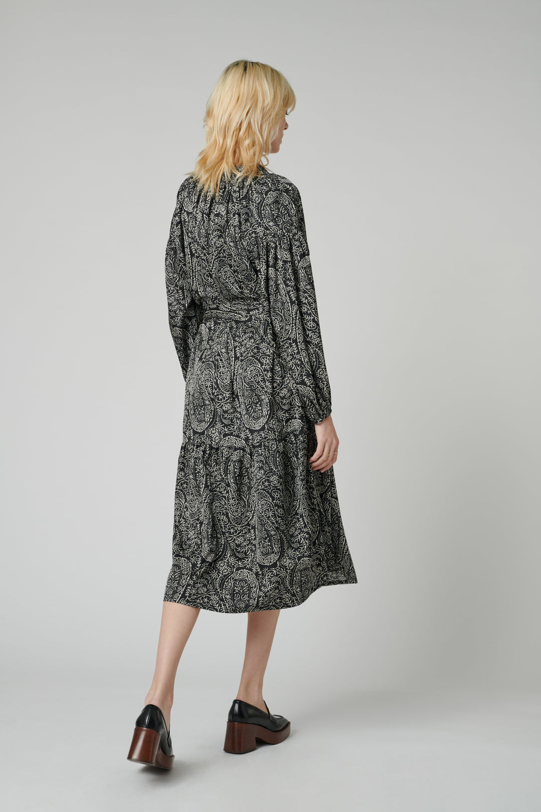 Robe Midi Noire et Blanche - Taille S/36 de la marque Weill | PARAD83102 - Vendu par Paradigme - Image 3