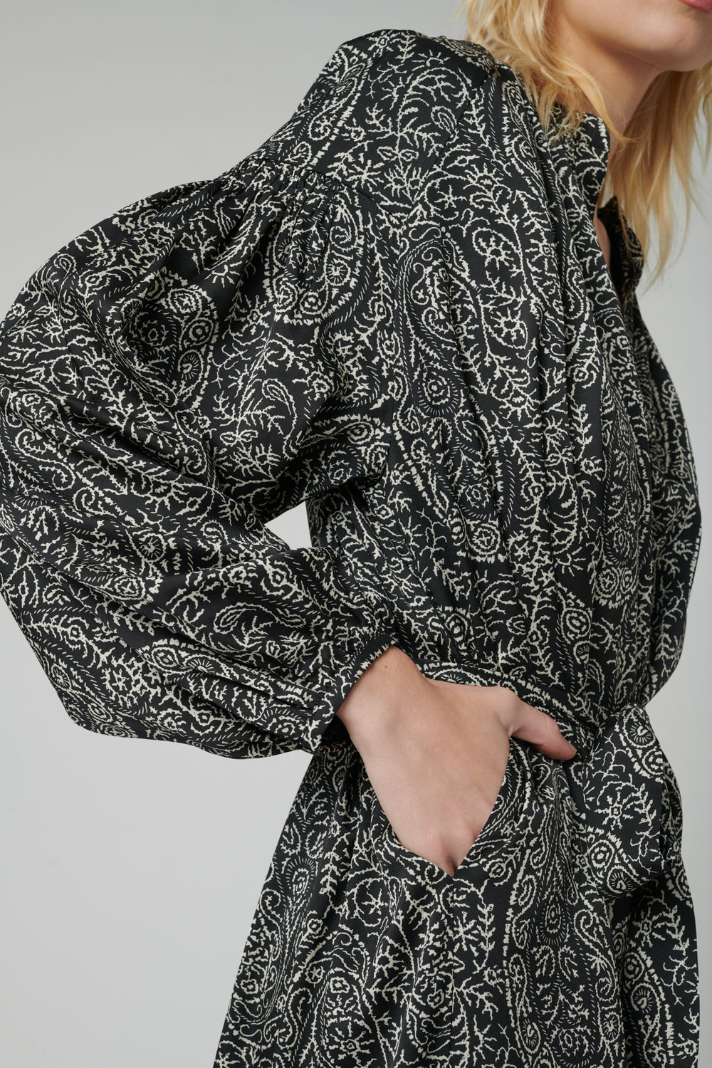 Robe Midi Noire et Blanche - Taille S/36 de la marque Weill | PARAD83102 - Vendu par Paradigme - Image 2