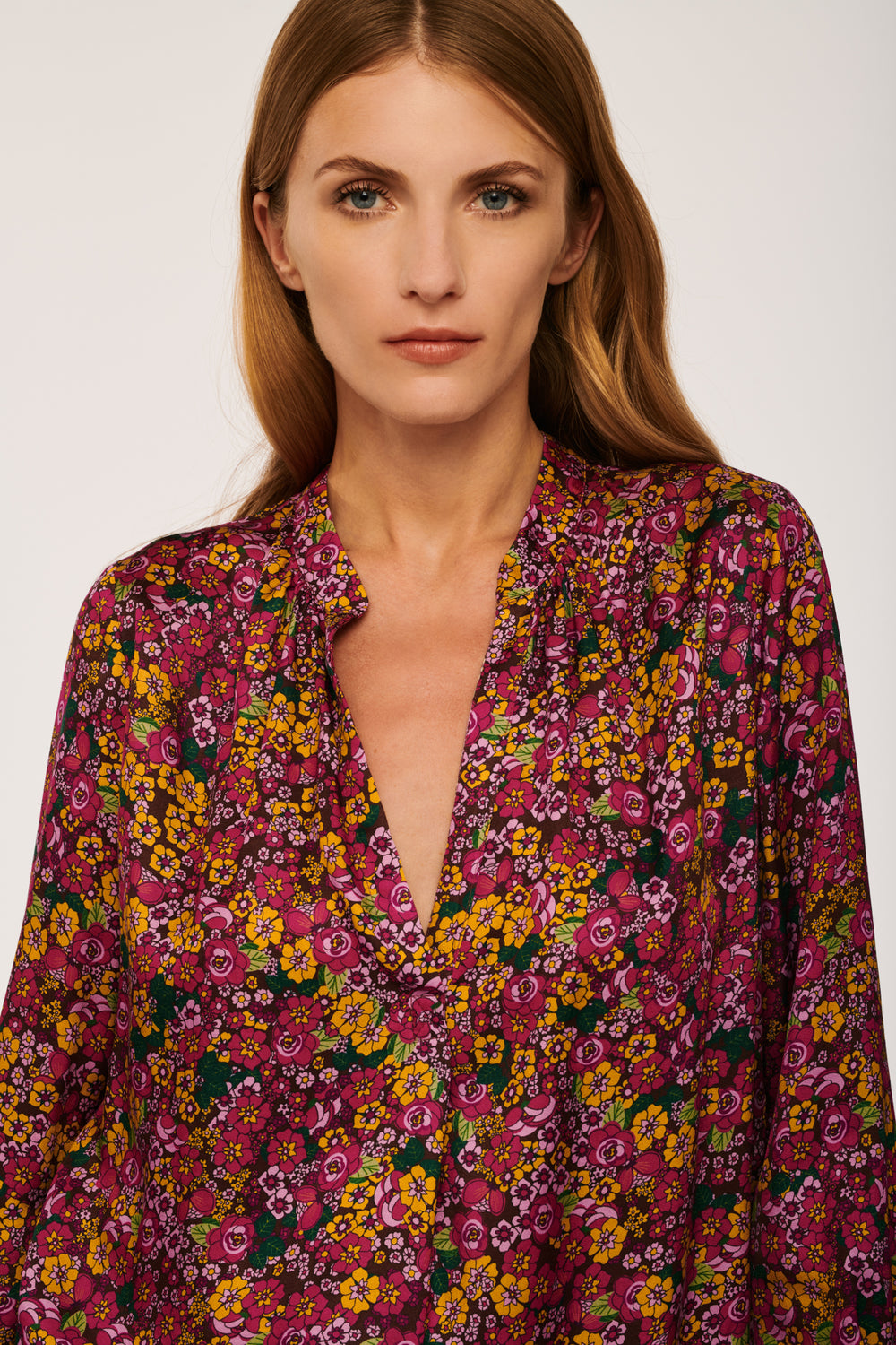 Blouse Fleurie Multicolore - Taille S/36 de la marque Weill | PARAD83108 - Vendu par Paradigme - Image 2