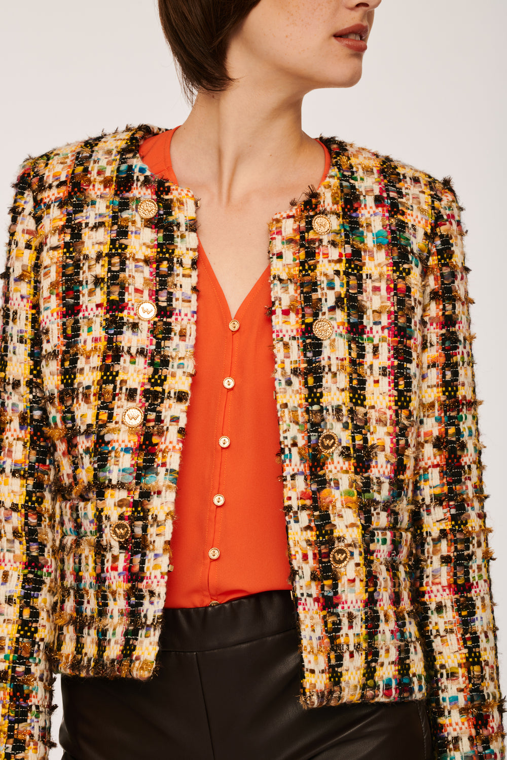 Veste Courte Multicolore - Taille S/36 de la marque Weill | PARAD83119 - Vendu par Paradigme - Image 2