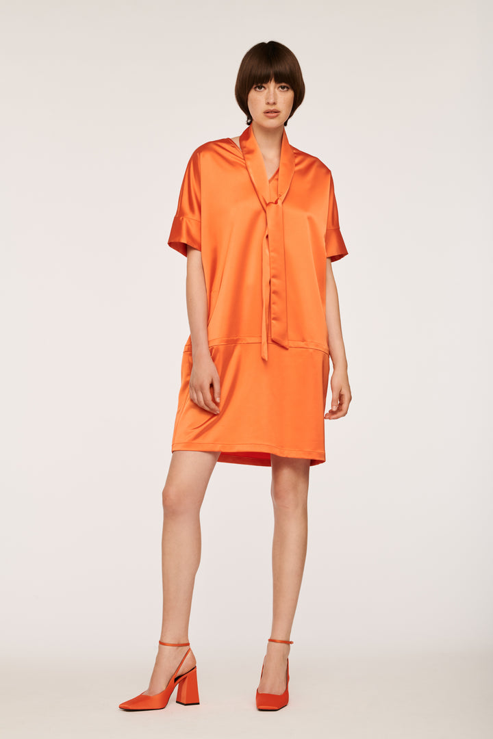 Robe Droite Orange - Taille M/38 de la marque Weill | PARAD83144 - Vendu par Paradigme - Image 1