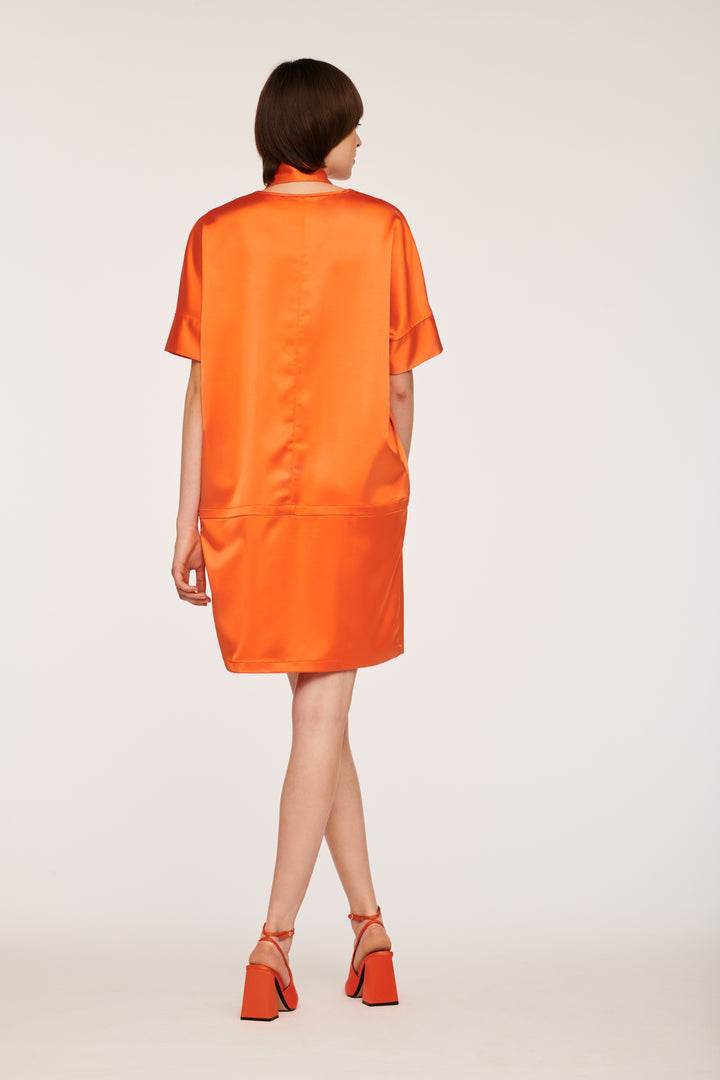 Robe Courte Orange - Taille M/38 de la marque Weill | PARAD83146 - Vendu par Paradigme - Image 3