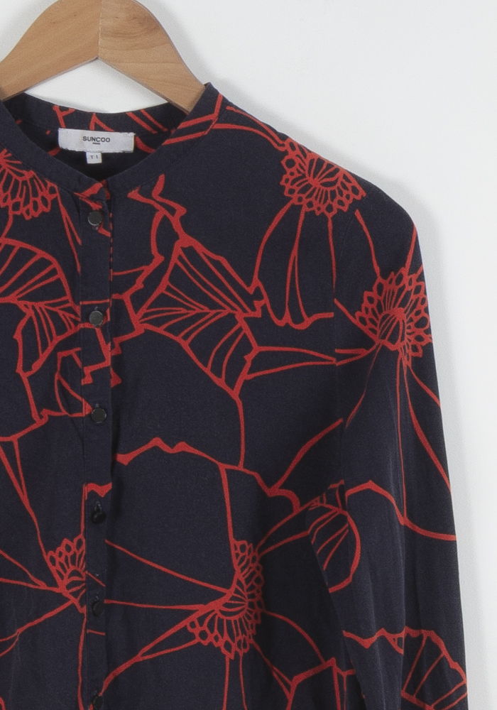 Chemise Bleue et Rouge - Taille S/36 de la marque Suncoo | PARAD83161 - Vendu par Paradigme - Image 3