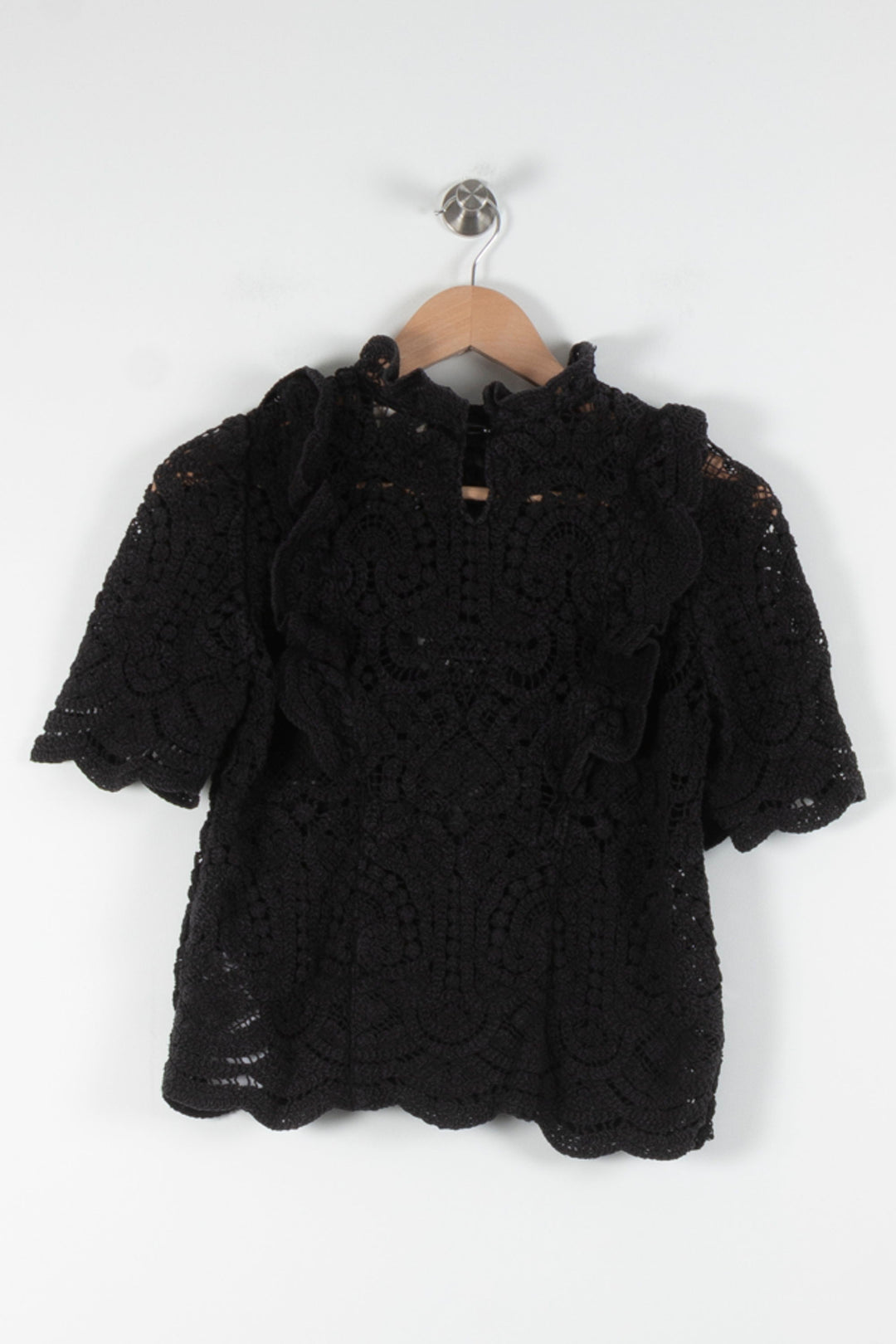 Blouse Noire - Taille S/36 de la marque Sézane | PARAD83164 - Vendu par Paradigme - Image 4