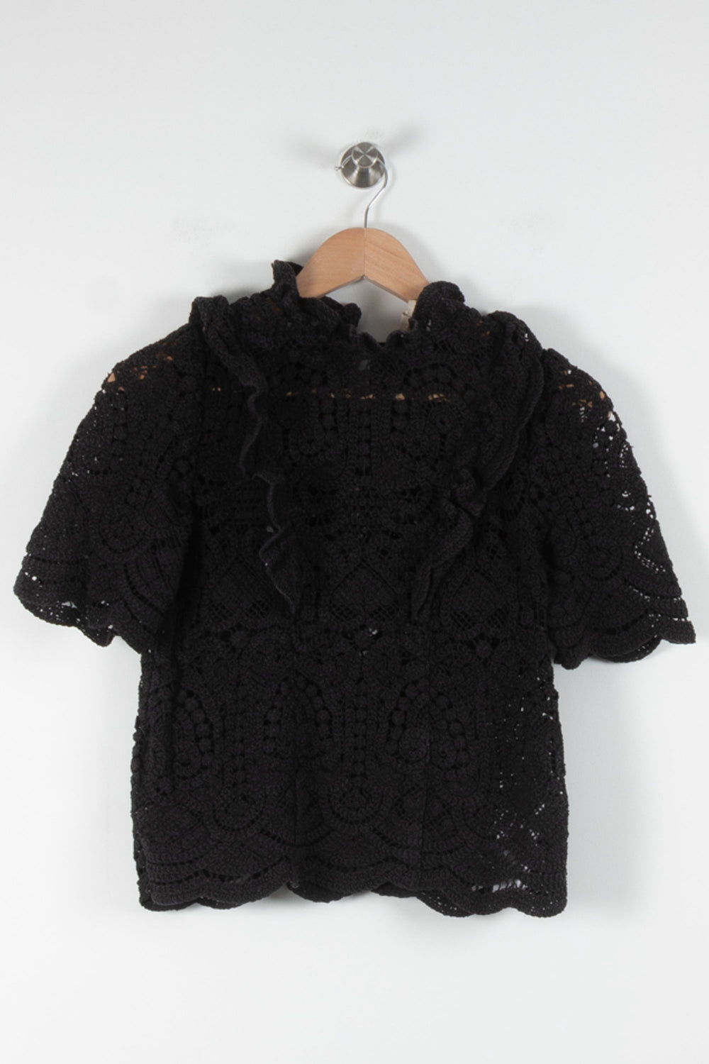 Blouse Noire - Taille S/36 de la marque Sézane | PARAD83164 - Vendu par Paradigme - Image 2