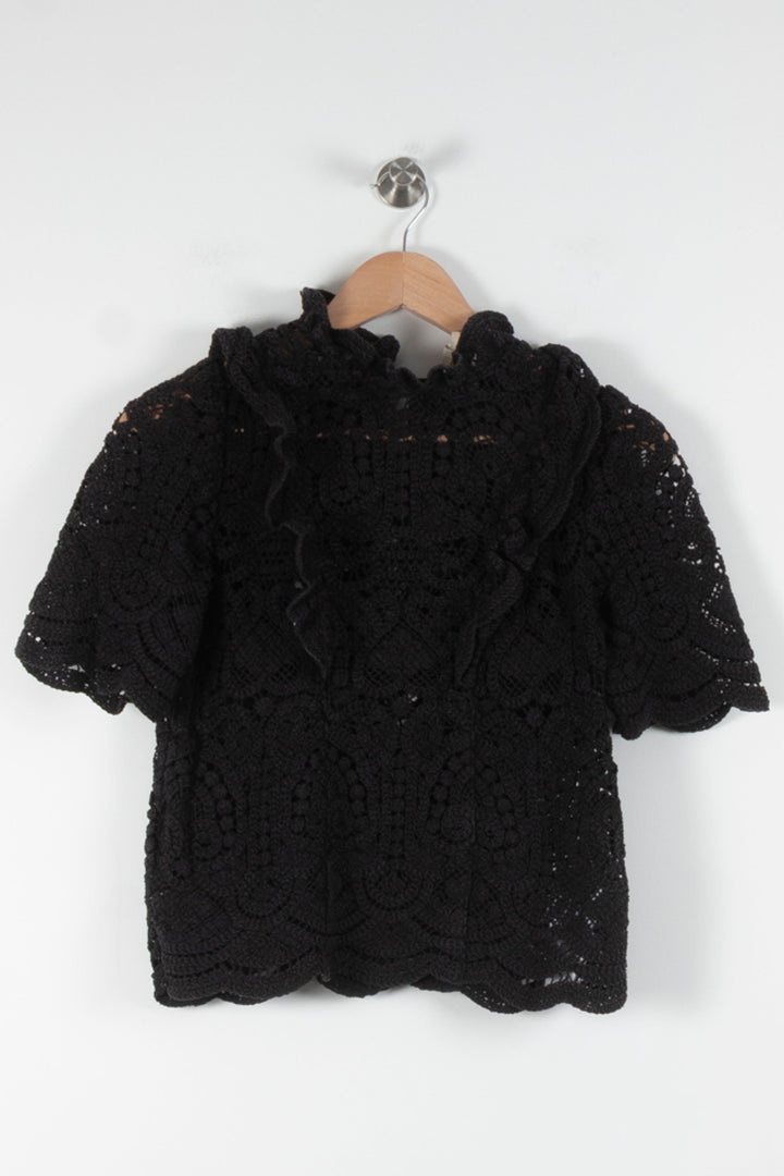 Blouse Noire - Taille S/36 de la marque Sézane | PARAD83164 - Vendu par Paradigme - Image 2