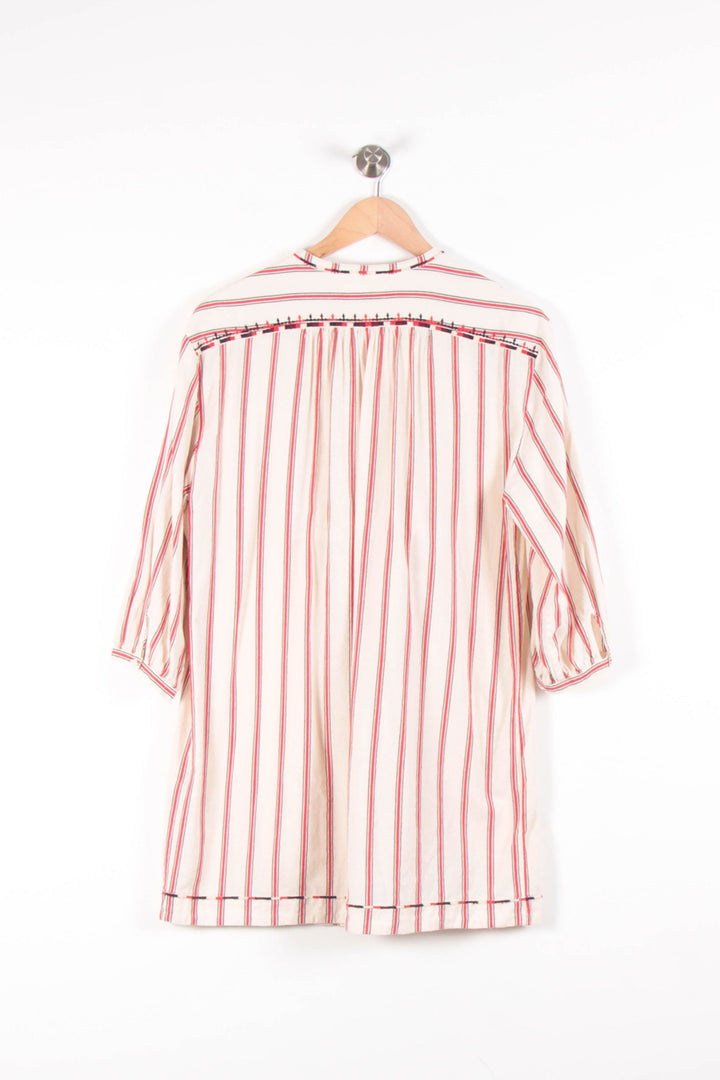 Robe Courte Beige et Rouge - Taille M/38 de la marque ba&sh | PARAD83165 - Vendu par Paradigme - Image 4
