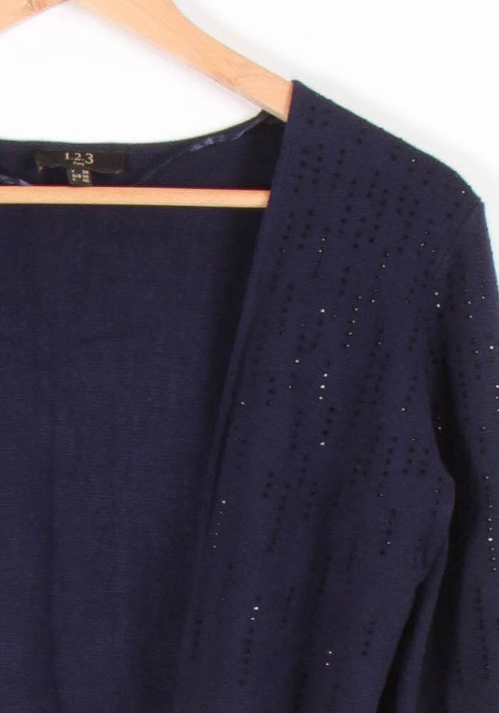 Boléro Bleu - Taille M/38 de la marque Maison 123 | PARAD83168 - Vendu par Paradigme - Image 3