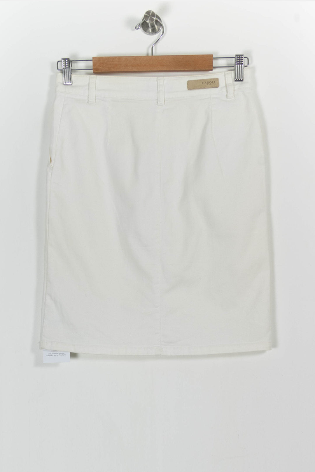 Jupe Droite Blanche - Taille S/36 de la marque Caroll | PARAD83170 - Vendu par Paradigme - Image 4