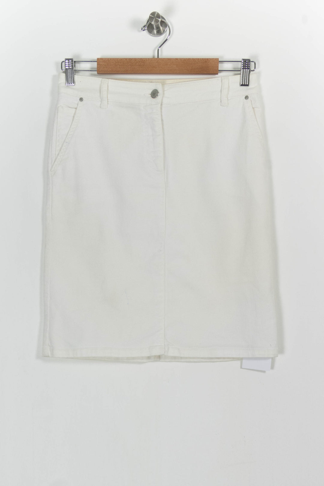 Jupe Droite Blanche - Taille S/36 de la marque Caroll | PARAD83170 - Vendu par Paradigme - Image 2