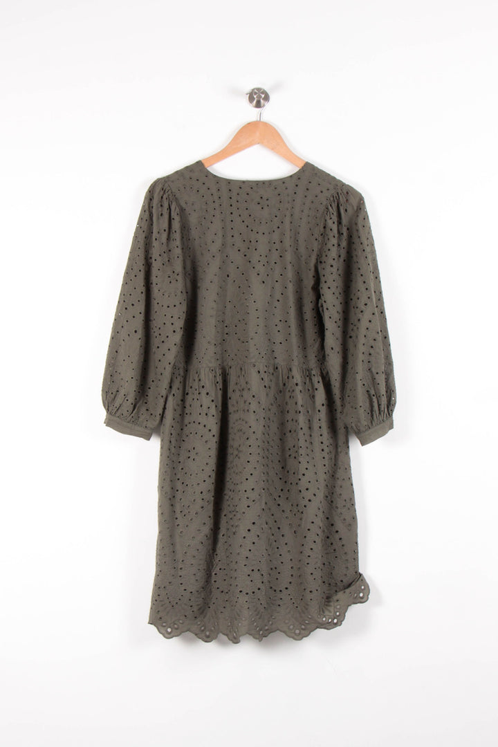 Robe Brodée Verte - Taille S/36 de la marque La Fée Maraboutée | PARAD83187 - Vendu par Paradigme - Image 4