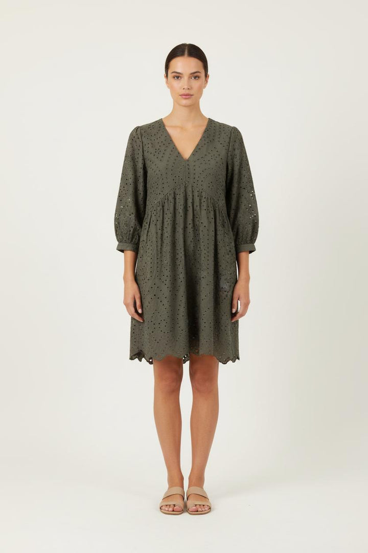 Robe Brodée Verte - Taille S/36 de la marque La Fée Maraboutée | PARAD83187 - Vendu par Paradigme - Image 1