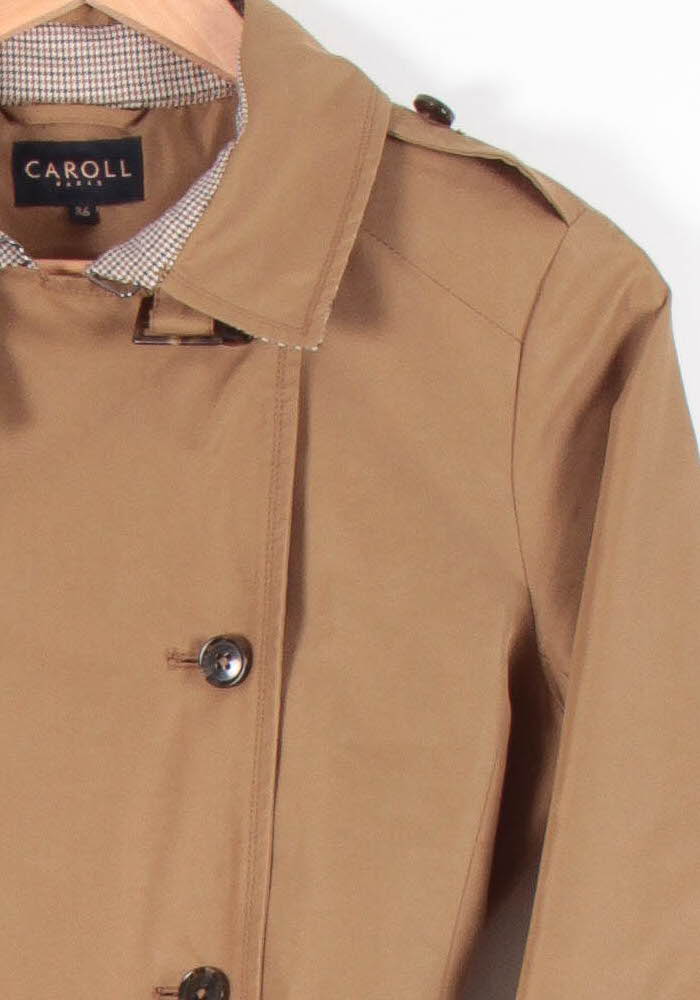 Trench Beige - Taille S/36 de la marque Caroll | PARAD83190 - Vendu par Paradigme - Image 3