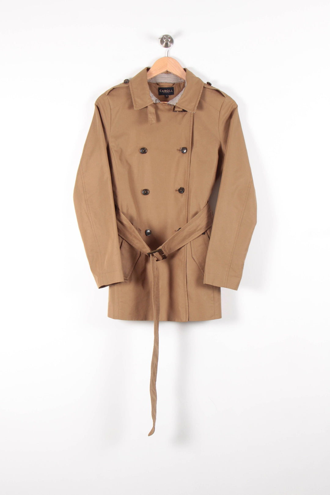 Trench Beige - Taille S/36 de la marque Caroll | PARAD83190 - Vendu par Paradigme - Image 2