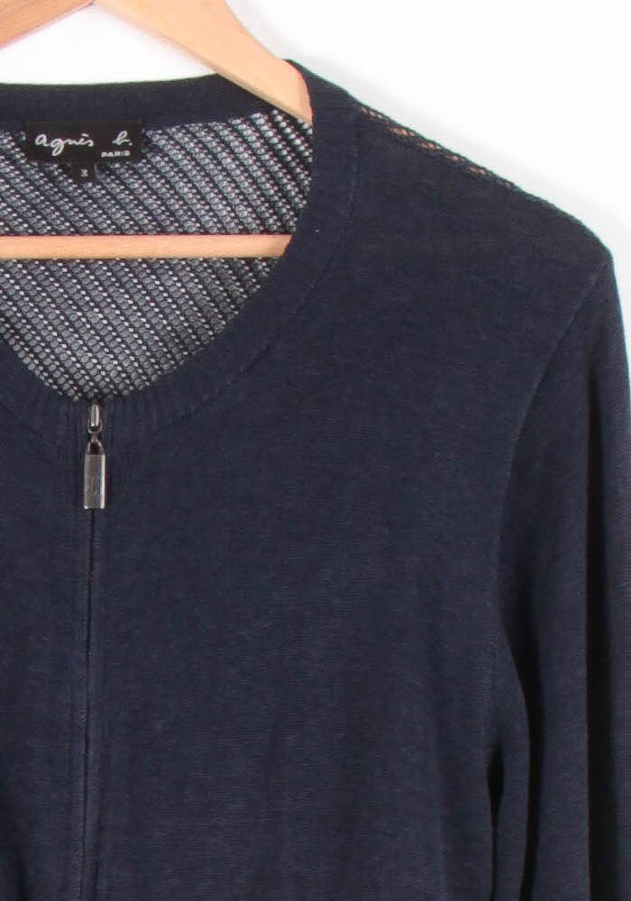 Gilet Bleu - Taille L/40 de la marque Agnès b. | PARAD83192 - Vendu par Paradigme - Image 3