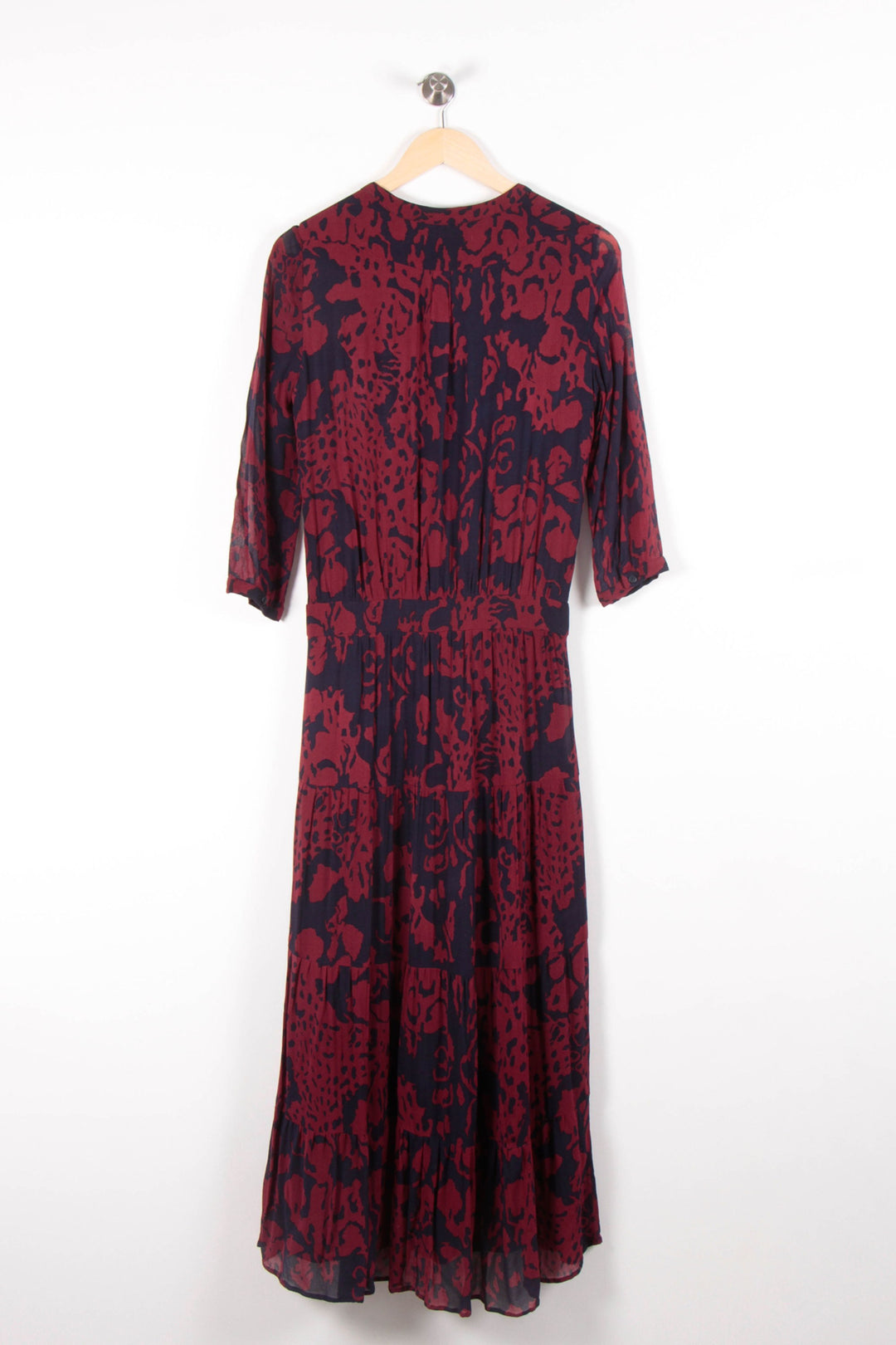 Robe Longue Bordeaux et Noir - Taille XS/34 de la marque ba&sh | PARAD83201 - Vendu par Paradigme - Image 4