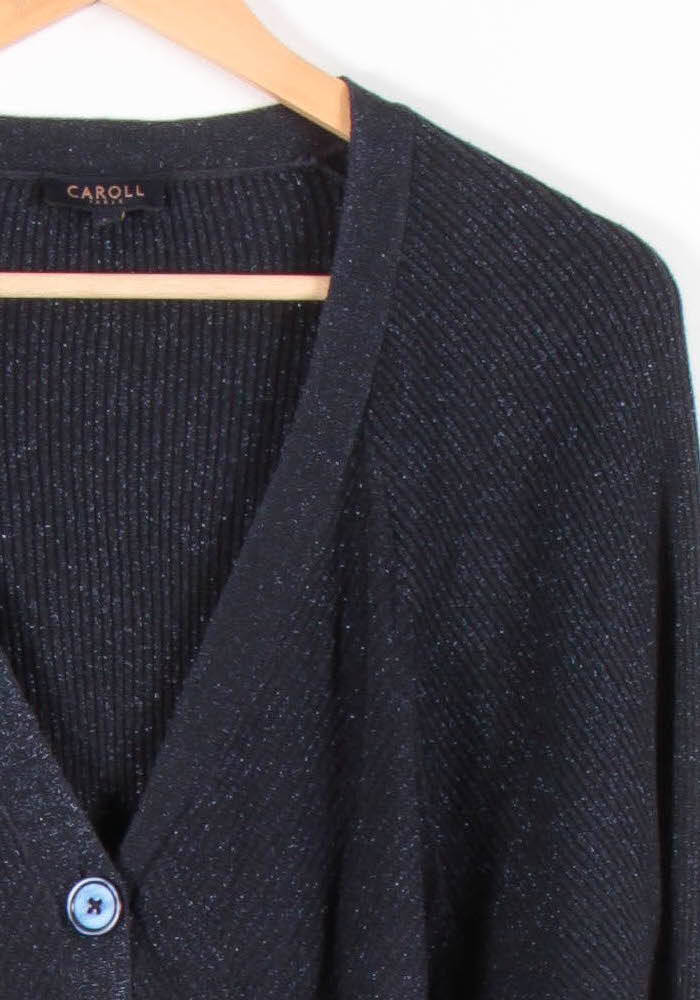 Cardigan Bleu - Taille XXL/44 de la marque Caroll | PARAD83205 - Vendu par Paradigme - Image 3