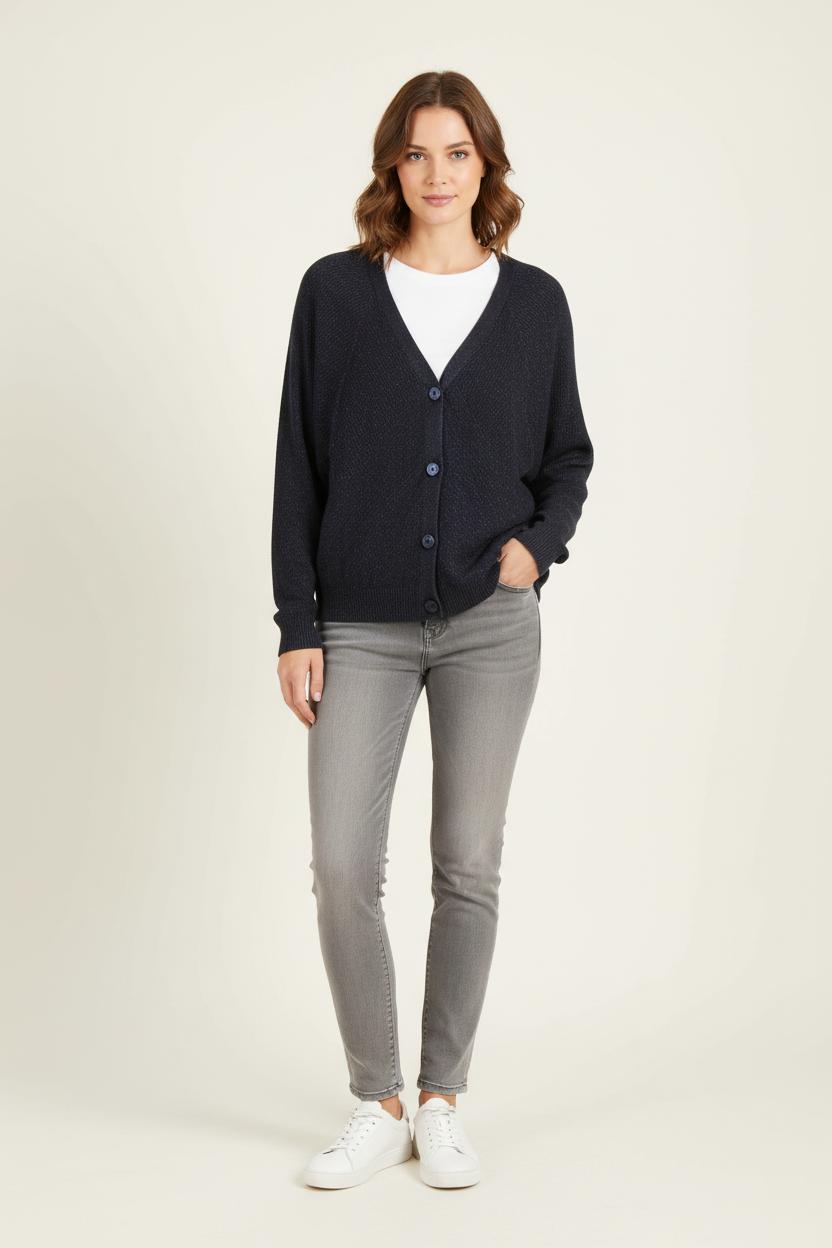 Cardigan Bleu - Taille XXL/44 de la marque Caroll | PARAD83205 - Vendu par Paradigme - Image 1