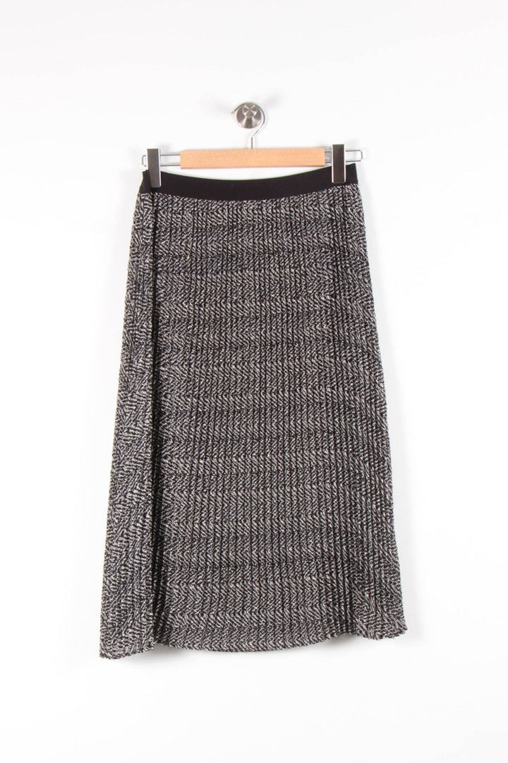 Jupe Midi Noire et Grise - Taille S/36 de la marque Gerard Darel | PARAD83208 - Vendu par Paradigme - Image 4