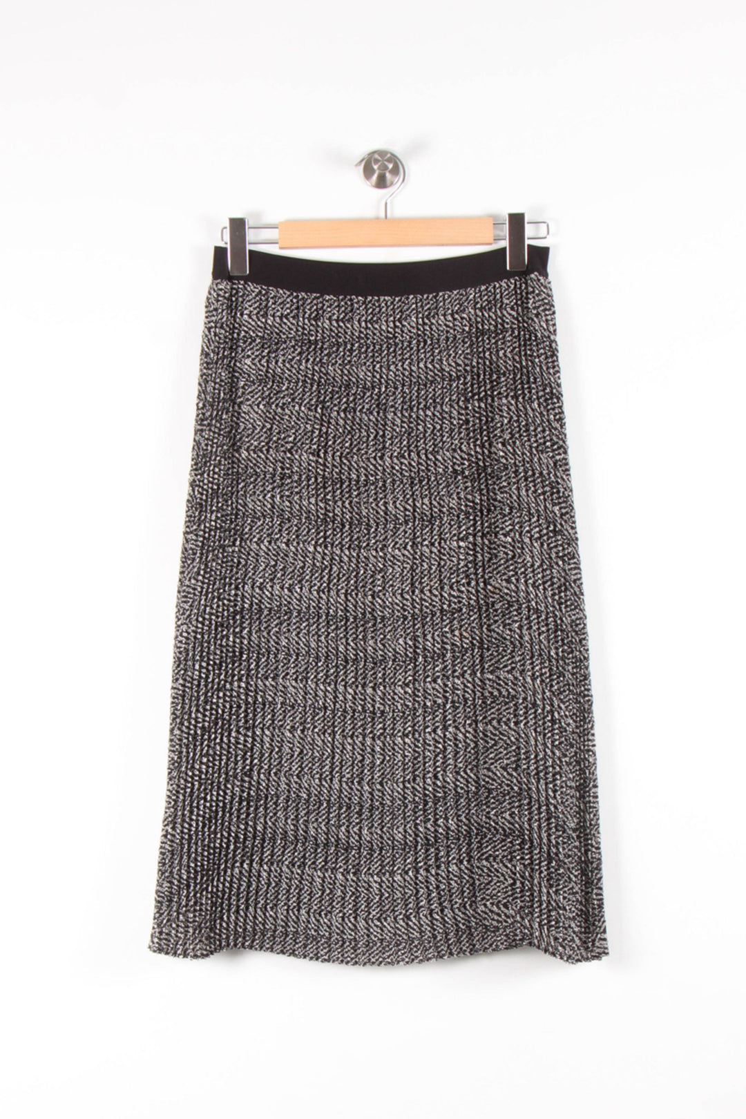 Jupe Midi Noire et Grise - Taille S/36 de la marque Gerard Darel | PARAD83208 - Vendu par Paradigme - Image 2