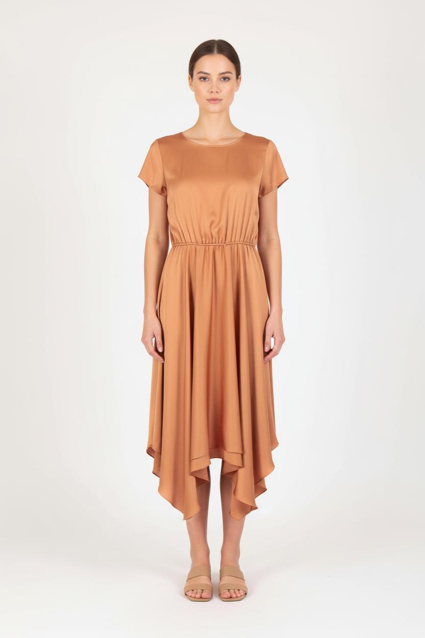Robe Asymétrique Orange - Taille M/38 de la marque Pablo | PARAD83211 - Vendu par Paradigme - Image 1
