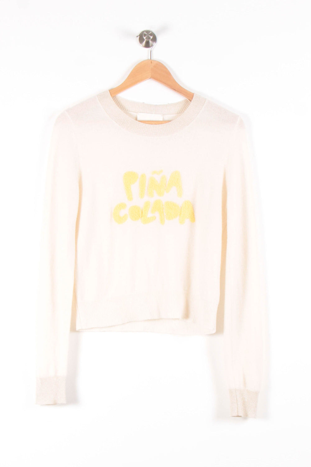 Pull Blanc et Jaune - Taille S/36 de la marque Absolut Cashmere | PARAD83216 - Vendu par Paradigme - Image 2