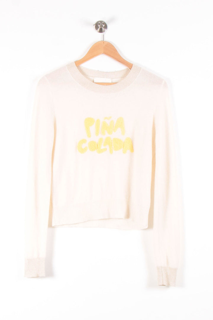 Pull Blanc et Jaune - Taille S/36 de la marque Absolut Cashmere | PARAD83216 - Vendu par Paradigme - Image 2