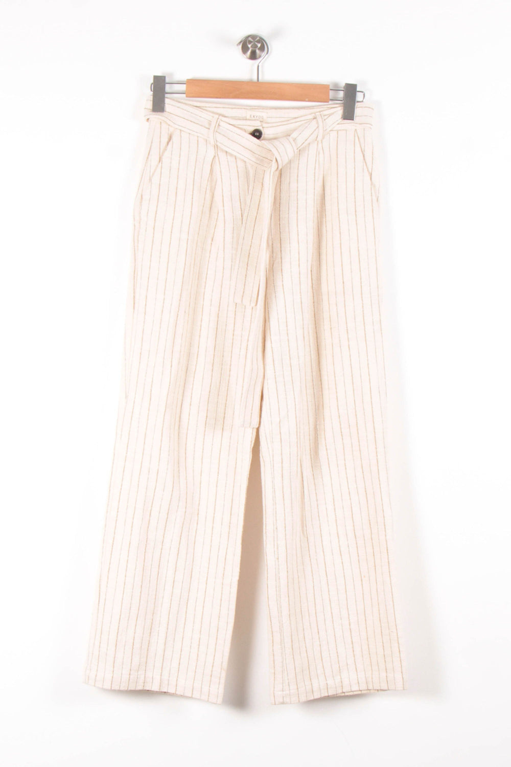 Pantalon Rayé Blanc et Beige - Taille S/36 de la marque Ekyog | PARAD83218 - Vendu par Paradigme - Image 2