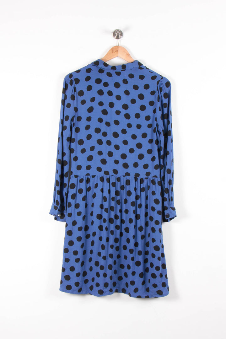 Robe Chemise Bleue et Noire - Taille S/36 de la marque Léon & Harper | PARAD83221 - Vendu par Paradigme - Image 4