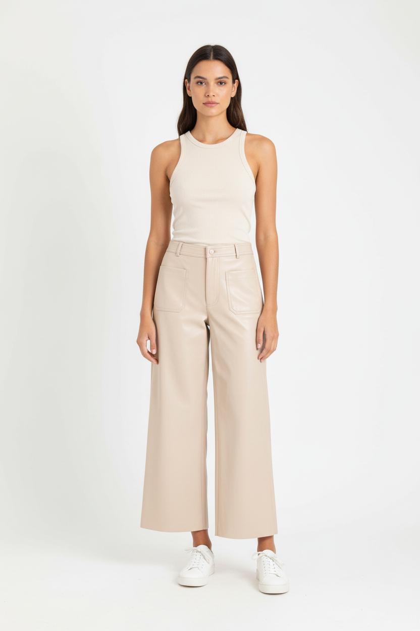 Pantalon Large Beige - Taille XS/34 de la marque La Fée Maraboutée | PARAD83229 - Vendu par Paradigme - Image 1