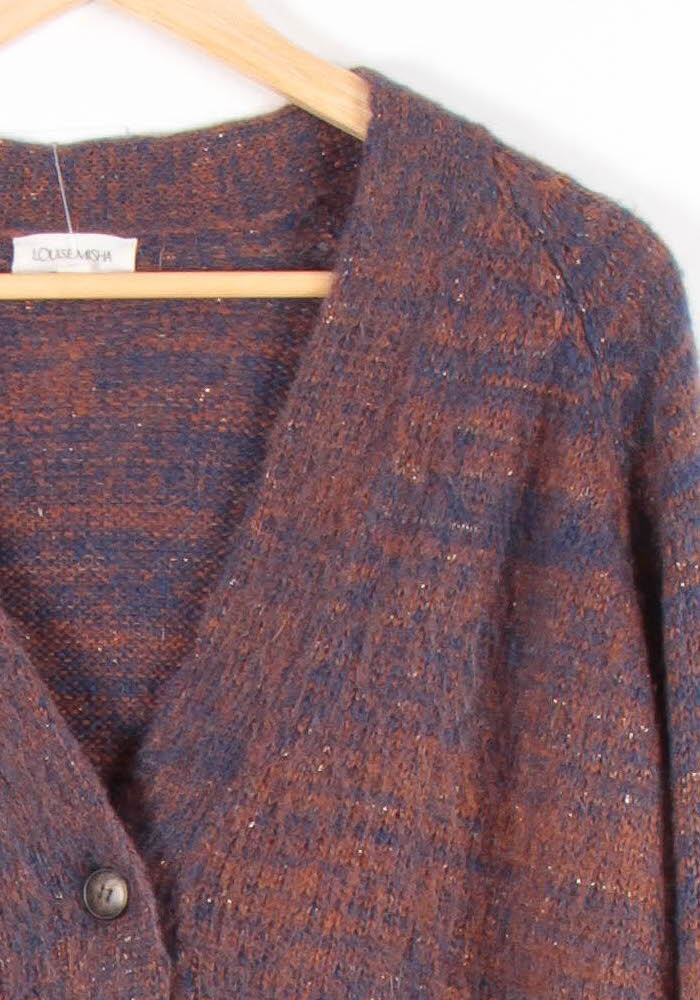Cardigan Bleu et Marron - Taille M/38 de la marque Louise Misha | PARAD83234 - Vendu par Paradigme - Image 3