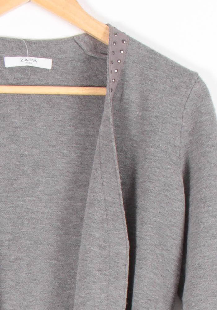 Cardigan Gris - Taille S/36 de la marque ZAPA | PARAD83244 - Vendu par Paradigme - Image 3