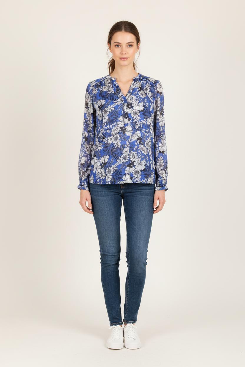 Blouse Bleue et Blanche - Taille S/36 de la marque ZAPA | PARAD83248 - Vendu par Paradigme - Image 1