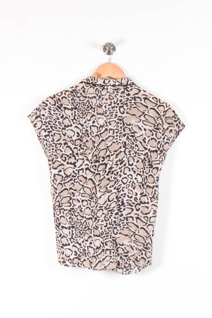 Blouse Léopard Beige et Noir - Taille S/36 de la marque ZAPA | PARAD83249 - Vendu par Paradigme - Image 4