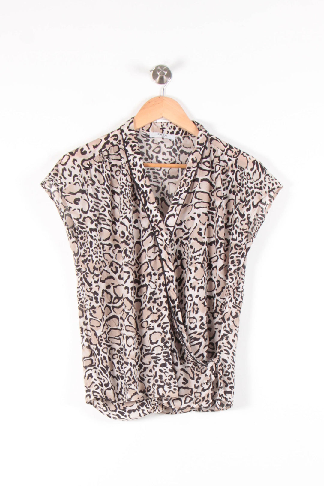 Blouse Léopard Beige et Noir - Taille S/36 de la marque ZAPA | PARAD83249 - Vendu par Paradigme - Image 2