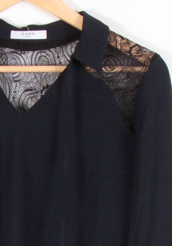 Blouse Noire - Taille XS/34 de la marque ZAPA | PARAD83252 - Vendu par Paradigme - Image 3