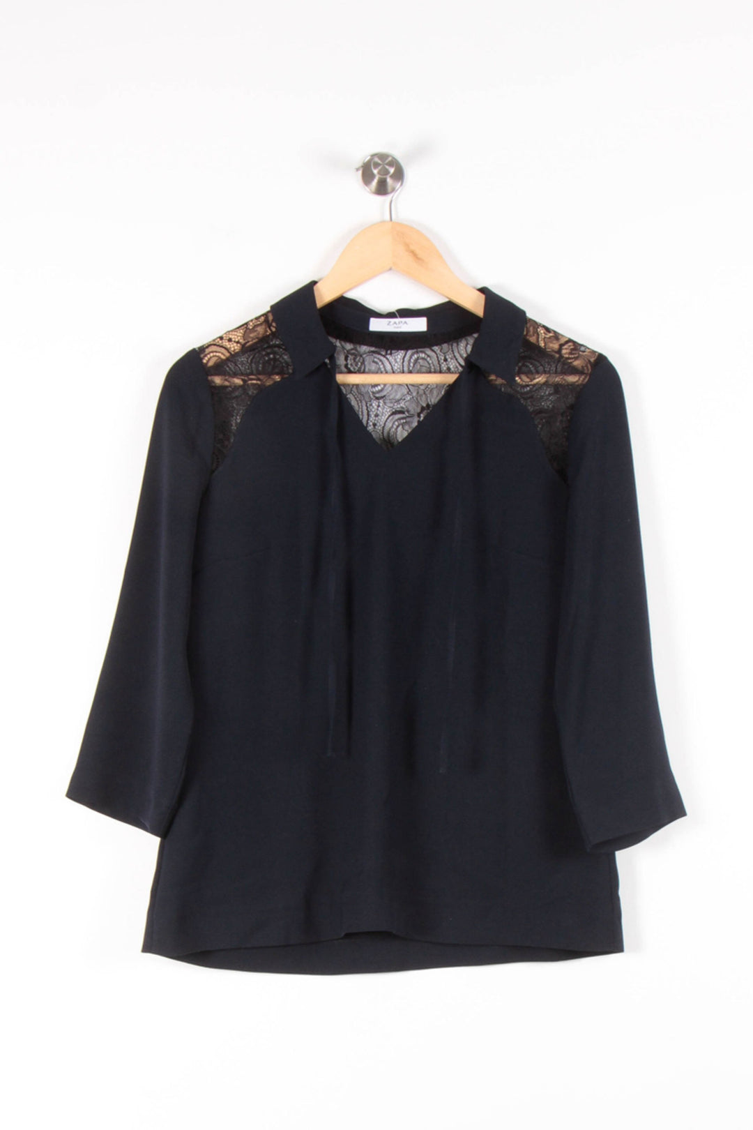 Blouse Noire - Taille XS/34 de la marque ZAPA | PARAD83252 - Vendu par Paradigme - Image 2