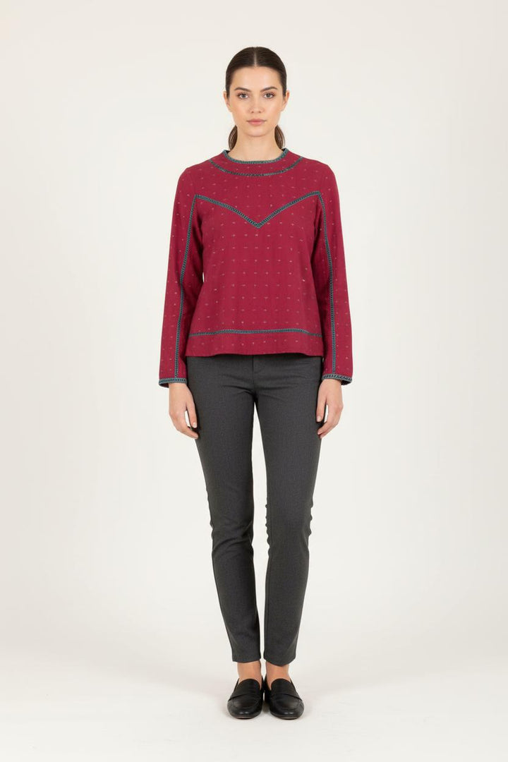 Blouse Bordeaux - Taille S/36 de la marque Karl Marc John | PARAD83275 - Vendu par Paradigme - Image 1