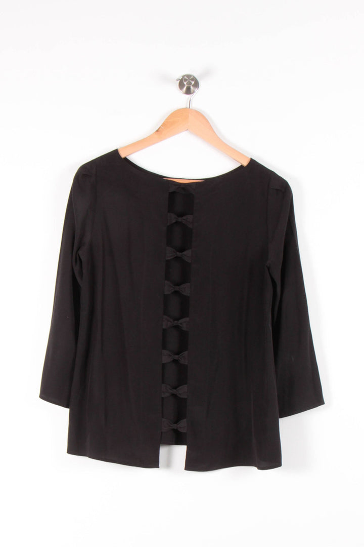 Blouse Noire - Taille M/38 de la marque Claudie Pierlot | PARAD83282 - Vendu par Paradigme - Image 4