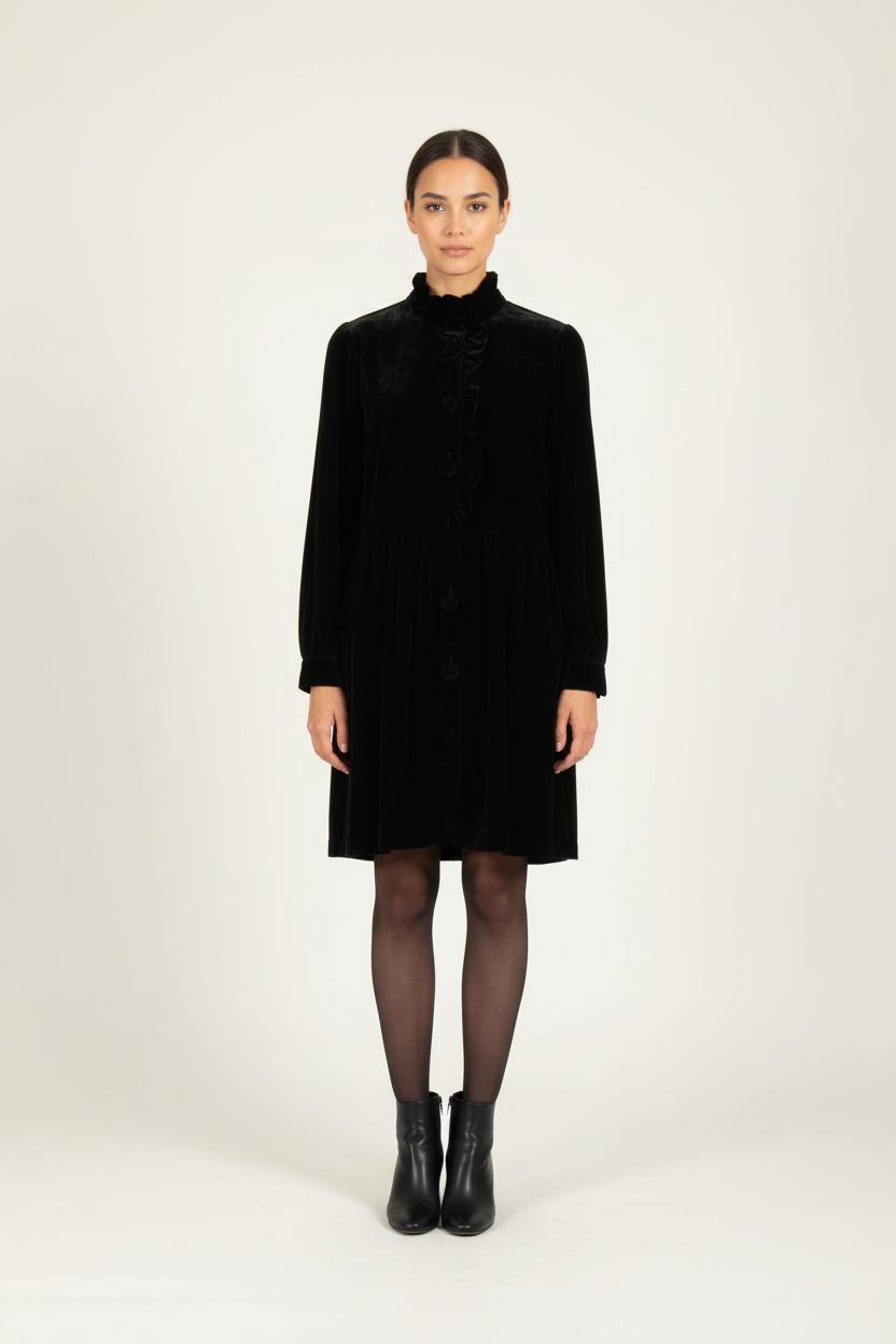 Robe Midi Noire - Taille XS/34 de la marque Sézane | PARAD83291 - Vendu par Paradigme - Image 1