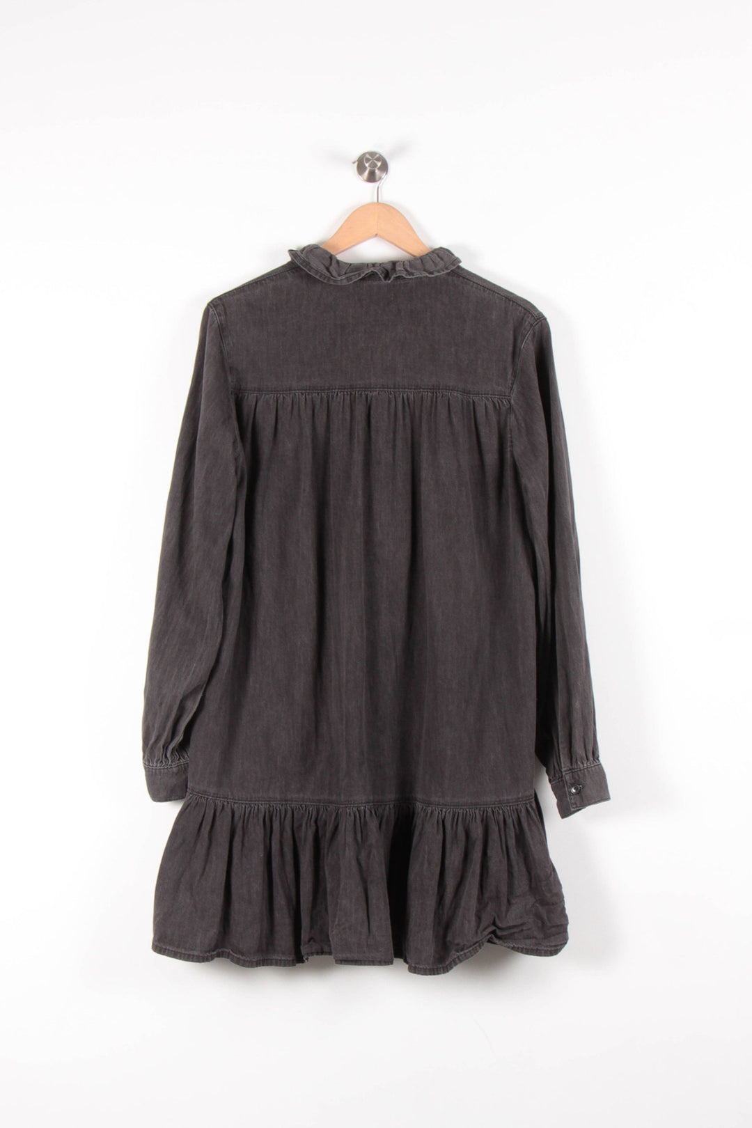Robe Volantée Grise - Taille XS/34 de la marque Claudie Pierlot | PARAD83294 - Vendu par Paradigme - Image 4