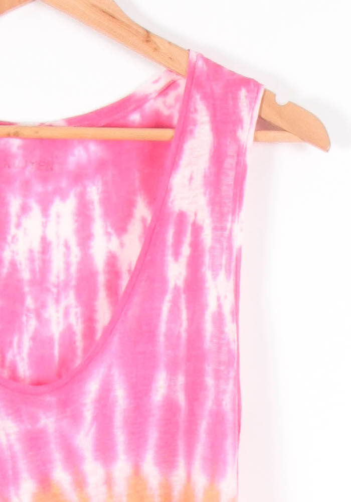 Robe Longue Rose et Orange - Taille S/36 de la marque Kujten | PARAD83296 - Vendu par Paradigme - Image 3