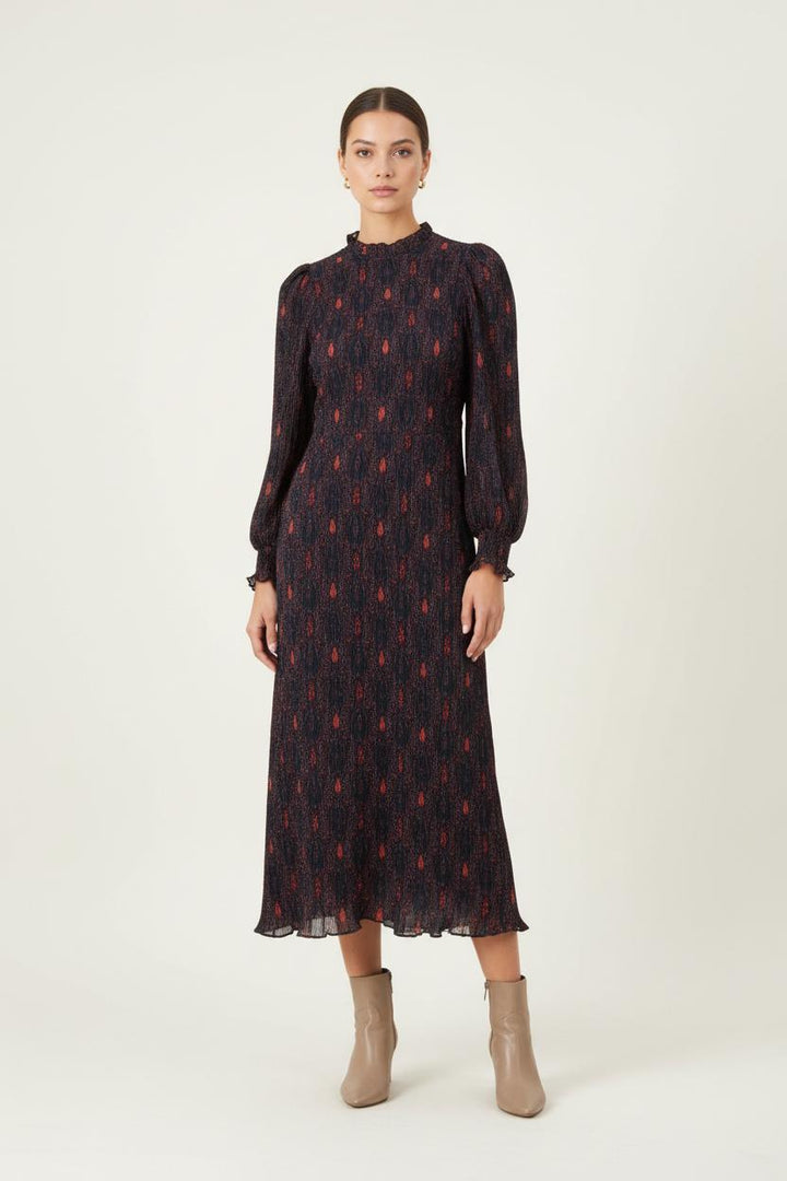 Robe Midi Noire et Rouge - Taille S/36 de la marque Antik Batik | PARAD83298 - Vendu par Paradigme - Image 1