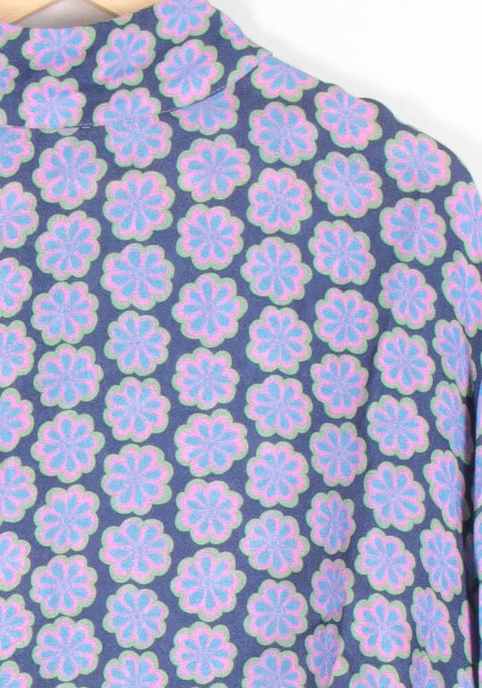 Robe Chemise Bleue et Violette - Taille XS/34 de la marque American Vintage | PARAD83301 - Vendu par Paradigme - Image 3