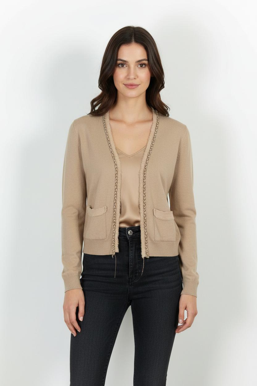 Cardigan Beige - Taille S/36 de la marque Vanessa Bruno | PARAD83308 - Vendu par Paradigme - Image 1