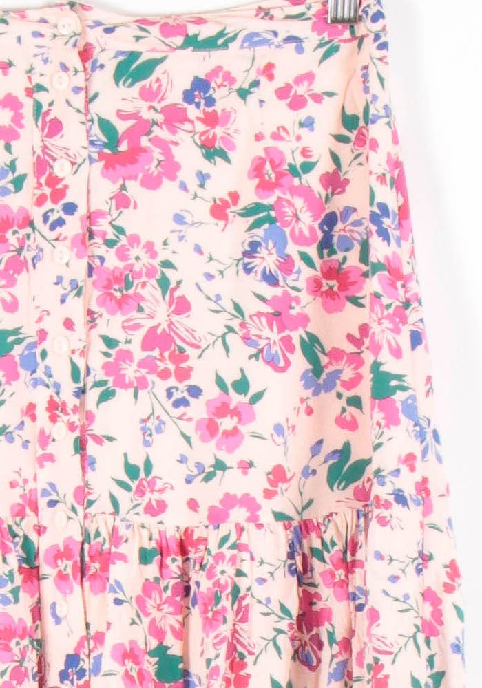 Jupe Fleurie Rose et Violet - Taille S/36 de la marque Petite Mendigote | PARAD83315 - Vendu par Paradigme - Image 3