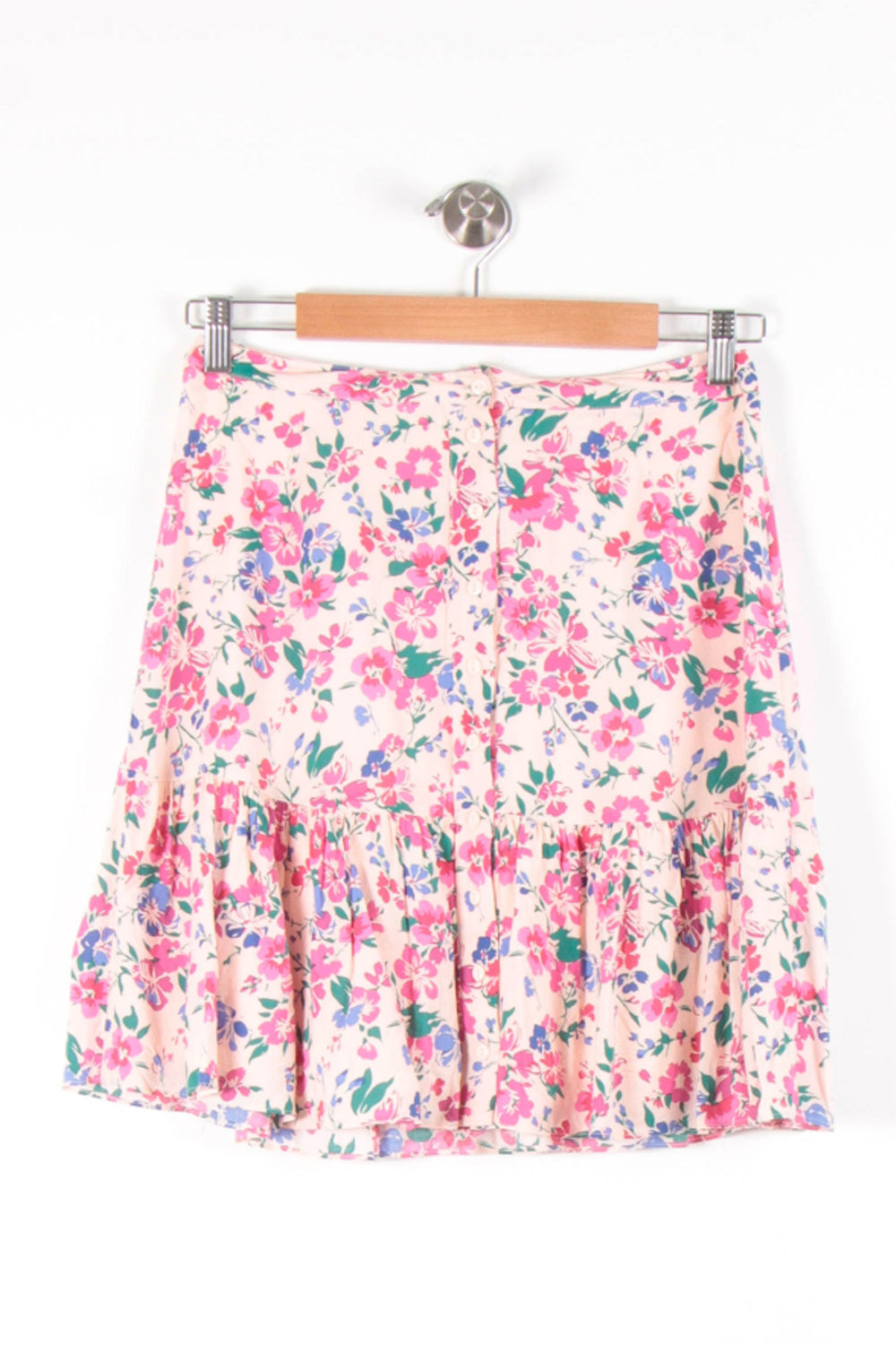 Jupe Fleurie Rose et Violet - Taille S/36 de la marque Petite Mendigote | PARAD83315 - Vendu par Paradigme - Image 2