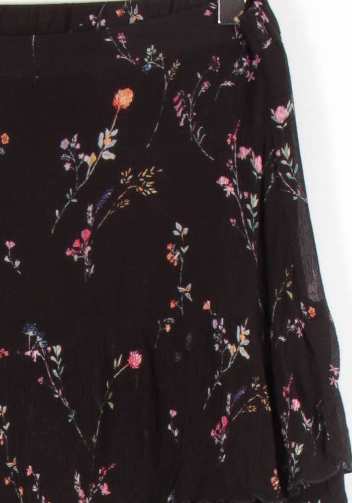 Jupe Fleurie Noire - Taille M/38 de la marque ZAPA | PARAD83316 - Vendu par Paradigme - Image 3