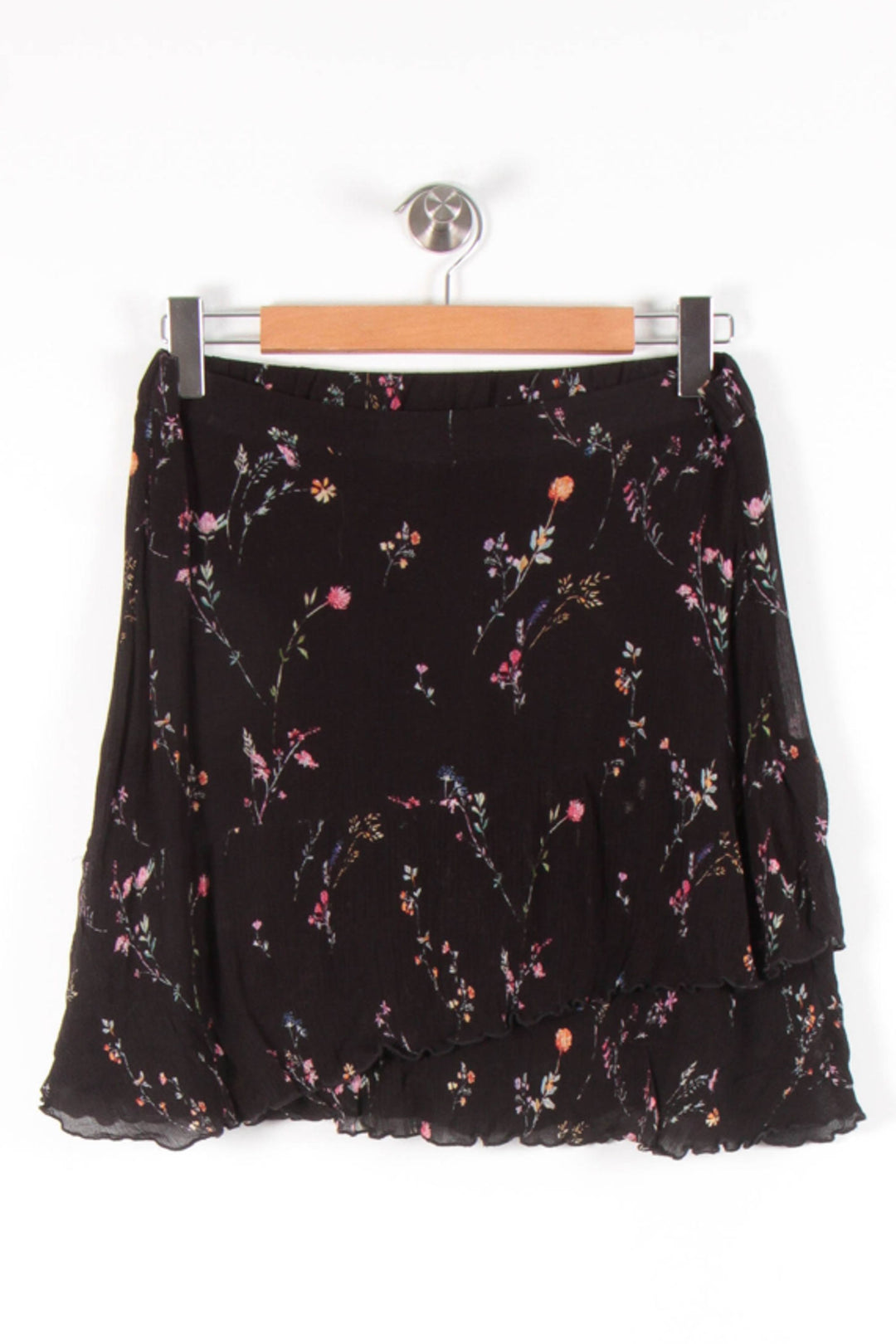 Jupe Fleurie Noire - Taille M/38 de la marque ZAPA | PARAD83316 - Vendu par Paradigme - Image 2