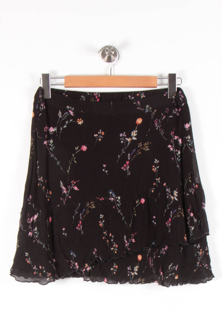 Jupe Fleurie Noire - Taille M/38 de la marque ZAPA | PARAD83316 - Vendu par Paradigme - Image 2